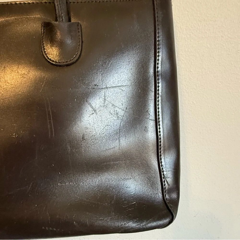 Besozzi Franco Genuine Leather Made Italy Tote Bag Color Brown